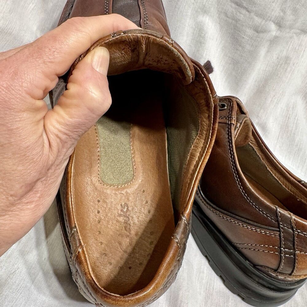 EUC Clarks Brown Touareg Bicycle Toe Lace Up SN 70892 Shoe Men's Size US 11M - Picture 10 of 13